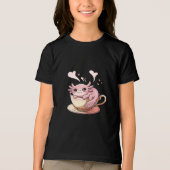 キュートAxolotl -かわいいAxolotlラバーギフト トライブレンドTシャツ (正面)