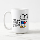 キュートBPD認識度|境界線をハグ| DBTギフト コーヒーマグカップ (左)