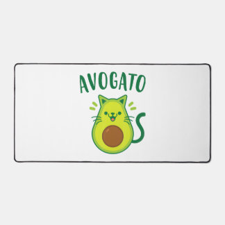 キュートcinco de Mayoアボカドキャットアボカおもしろいー デスクマット