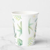 キュートDinoジャングルTriceratops恐竜の赤ちゃんシャワー 紙コップ (右)