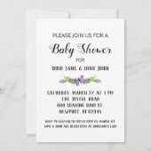 *~*キュートDinosuarバタフライスターシャワー招待状 招待状 (裏面)