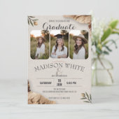 キュートDIY素朴誕生日卒業カントリースタイル 招待状 (スタンド正面)