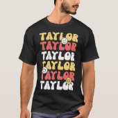 キュートGroovy Taylorファーストネームレトロ80's Tシャツ (正面)