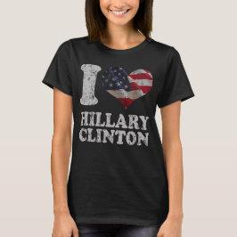 キュートIアメリカ国旗ヒラリー・クリントン Tシャツ