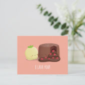 キュートI溶岩あなたヴァレンティおもしろいンデイプン シーズンポストカード (スタンド正面)