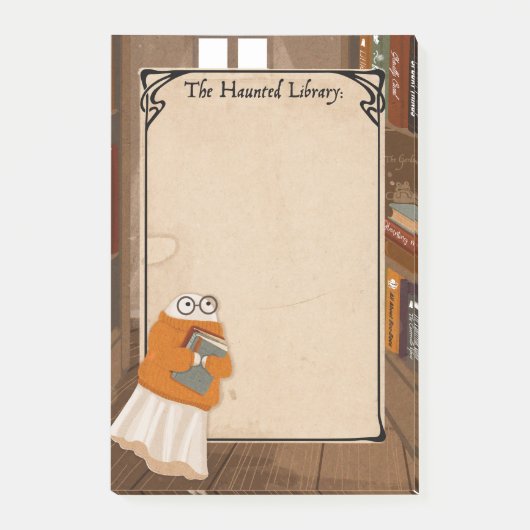 キュートLibrarian幽霊メモ不気味帳 ポストイット (正面)