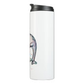 キュートNarhwalギフト追加名水彩イラストレーション タンブラー (回転右)