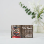 キュートOWLイングラスチューター先生バーンウッド 名刺 (スタンド正面)