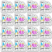 キュートPOSTネイルファイレビューアクリル爪、 ネイル事業 シール (正面)