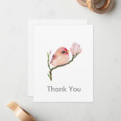 キュートRedpoll Birdすべての機会ありがとうNotecard ノートカード (正面/裏面インサイチュ)