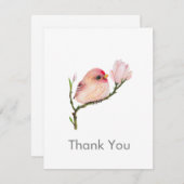 キュートRedpoll Birdすべての機会ありがとうNotecard ノートカード (正面/裏面)