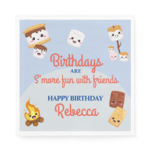 キュートSモーレスキャンプアウトバースデーパーティー