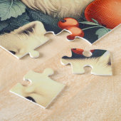 キュートSamoyedフローラ絵画ズ ジグソーパズル (側面)