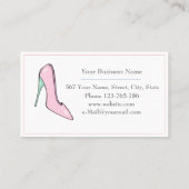 キュートSimpleWatercolor Glamあなたの名前タイポグラフィ 名刺 (裏面)