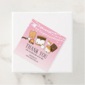 キュートS'moresもっと誕生日パーティーありがとうピンク フェイバータグ (インサイチュ)