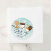 キュートS'moresもっと誕生日パーティーブルーありがとう フェイバータグ (インサイチュ)