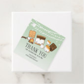 キュートS'mores Smoreバースデーパーティーありがとうグリーン フェイバータグ (インサイチュ)