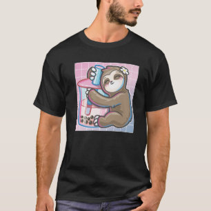 キュートVAPORWAVEアートかわいいハグスロスボバミルク Tシャツ
