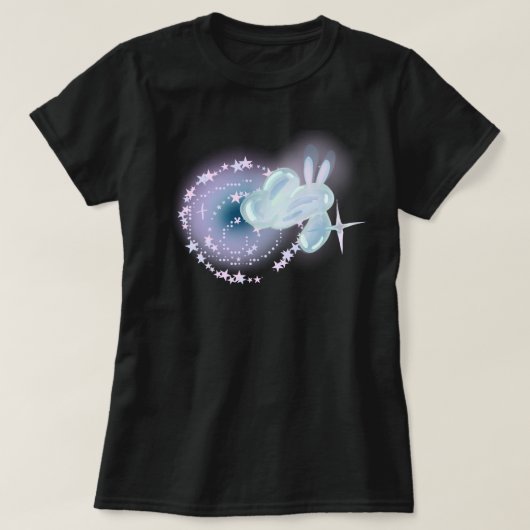 キュートY2K光沢バルーンバニー魔法の星Tシャツ Tシャツ (デザイン正面)