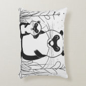 キュードル&グナウ枕 – かわいいビーバーデュオ アクセントクッション (正面(垂直))