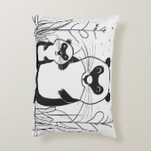 キュードル&グナウ枕 – かわいいビーバーデュオ アクセントクッション (裏面(縦))