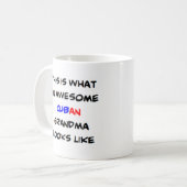 キューバおばあちゃん素晴らし。 コーヒーマグカップ (正面左)