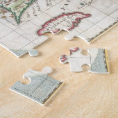 キューバおよびジャマイカ(1763年)のヴィンテージの地図 ジグソーパズル (側面)