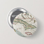 キューバおよびジャマイカ(1763年)のヴィンテージの地図 缶バッジ (正面&裏面)