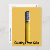 キューバからの挨拶、キューバの葉巻の写真 ポストカード (正面/裏面)