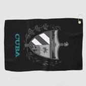 キューバとキューバの紋章 ゴルフタオル (横)