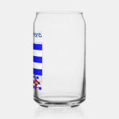 キューバとキューバ国旗のライトブルーパーソナライズされた ガラス缶 (左)