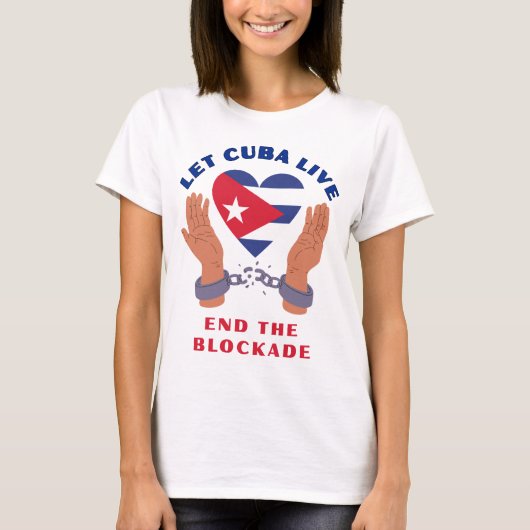 キューバに生きる自由を Tシャツ (正面)