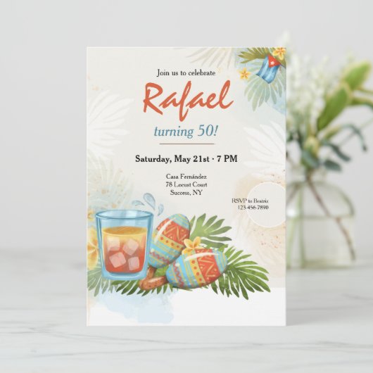 キューバのお祭り 招待状 (スタンド正面)