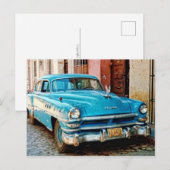 キューバのクラシックカー ポストカード (正面/裏面)