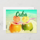 キューバのココナッツ ポストカード (正面/裏面)