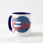 キューバのサルサのマグ マグカップ (正面左)