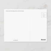 キューバのタイル張りのフェンス人魚アート ポストカード (裏面)