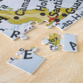 キューバのハバナに配置された地図のピンを地図の上に配置し、クローズアップ ジグソーパズル (側面)