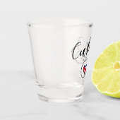 キューバのハートの旗、キューバの旗 ショットグラス (左)