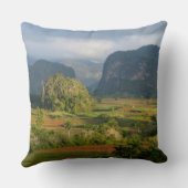 キューバのパノラマ渓谷風景 クッション (裏面)