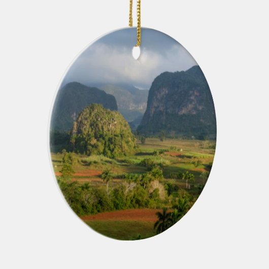 キューバのパノラマ渓谷風景 セラミックオーナメント (右)