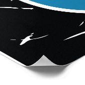 キューバのビンテージ車の旅行ポスター ポスター (角)