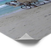 キューバのビーチシーン ポスター (角)