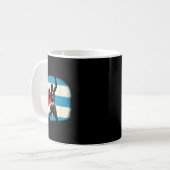 キューバのボクシング力と国旗のプライド コーヒーマグカップ (正面左)