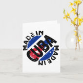 キューバのラベルのメッセージカードで作られる カード (黄色い花)