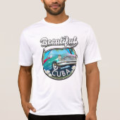 キューバのレトロなロゴ Tシャツ (正面)