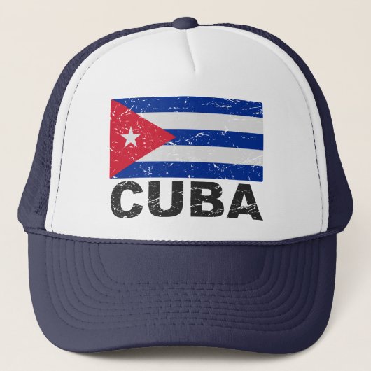キューバのヴィンテージの旗 キャップ (正面)