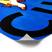 キューバのヴィンテージカリブの旅行を訪れる ポスター (角)