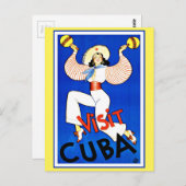 キューバのヴィンテージカリブの旅行を訪れる ポストカード (正面/裏面)