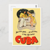 キューバのヴィンテージ旅行はがき ポストカード (正面/裏面)